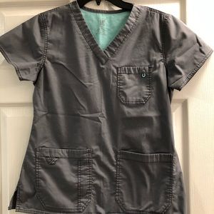 grey scrub set